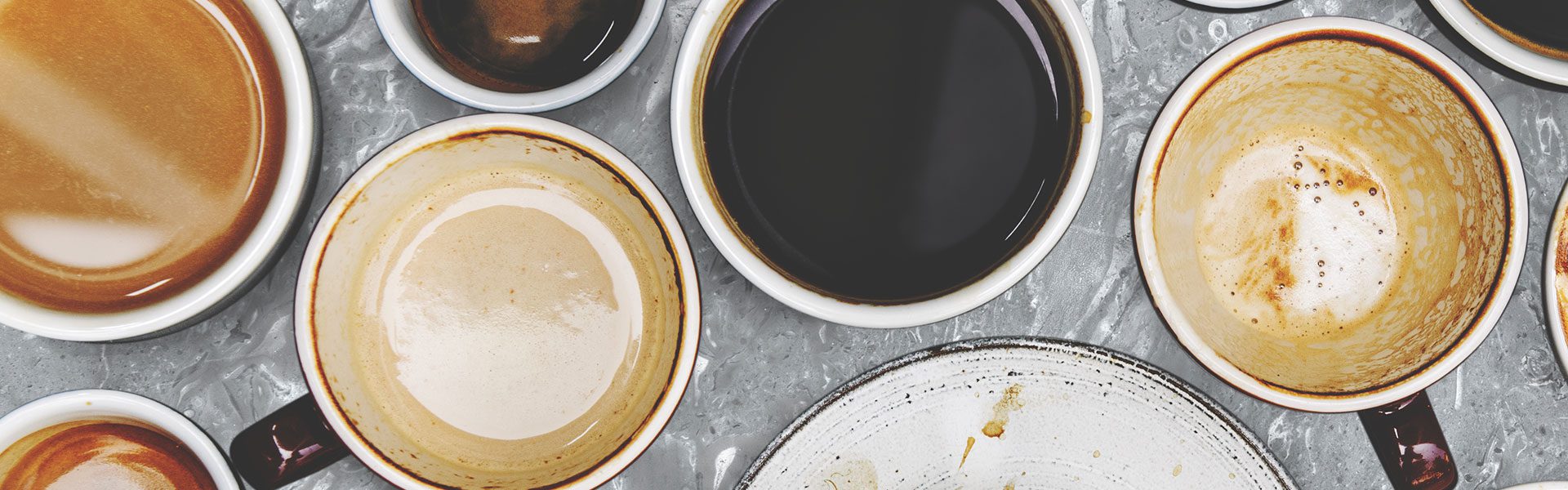 El tamaño de la taza según el café